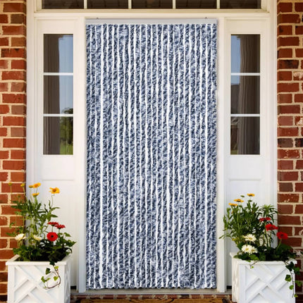 Moustiquaire Bleu Blanc Et Argenté Chenille Bleu/Blanc/Argenté