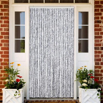 Moustiquaire Chenille Blanc Et Gris