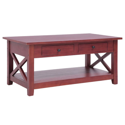 Table Basse 100X55X46 Cm Bois D'acajou Massif