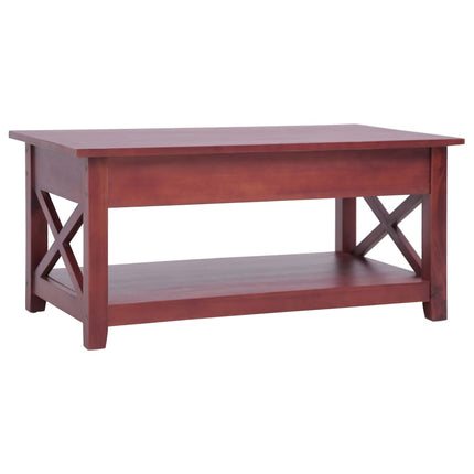 Table Basse 100X55X46 Cm Bois D'acajou Massif