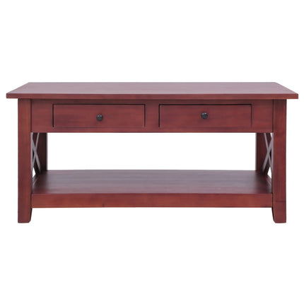 Table Basse 100X55X46 Cm Bois D'acajou Massif