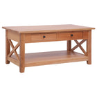 Table Basse 100X55X46 Cm Bois D'acajou Massif