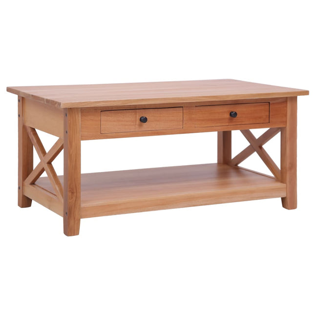Table Basse 100X55X46 Cm Bois D'acajou Massif
