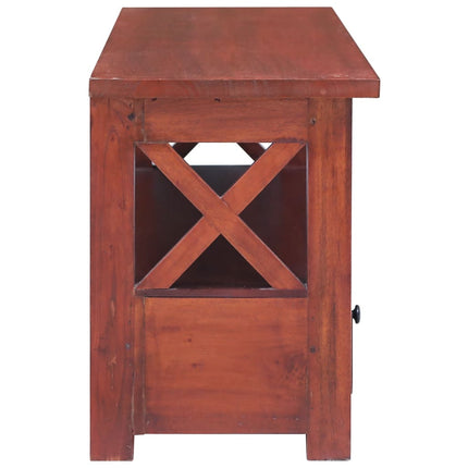 Meuble Tv 120X30X40 Cm Bois D'acajou Massif