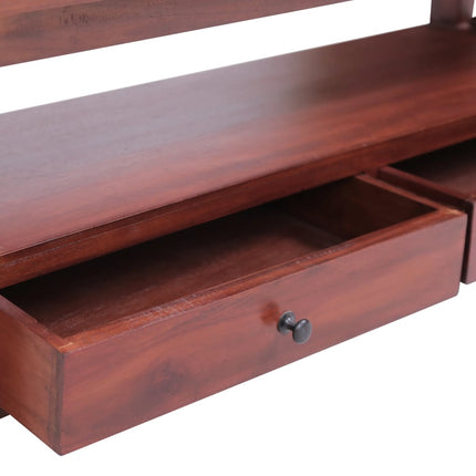 Meuble Tv 120X30X40 Cm Bois D'acajou Massif