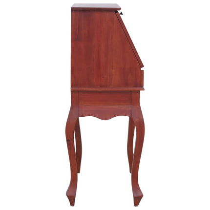Bureau Secrétaire 78X42X103 Cm Bois D'acajou Massif