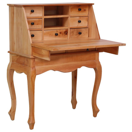 Bureau Secrétaire 78X42X103 Cm Bois D'acajou Massif