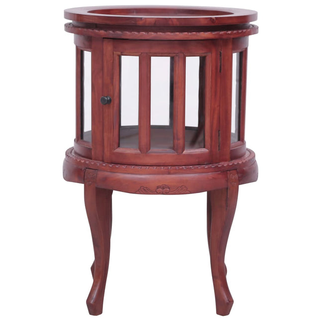 Armoire De Vitrine 50X50X76 Cm Bois D'acajou Massif