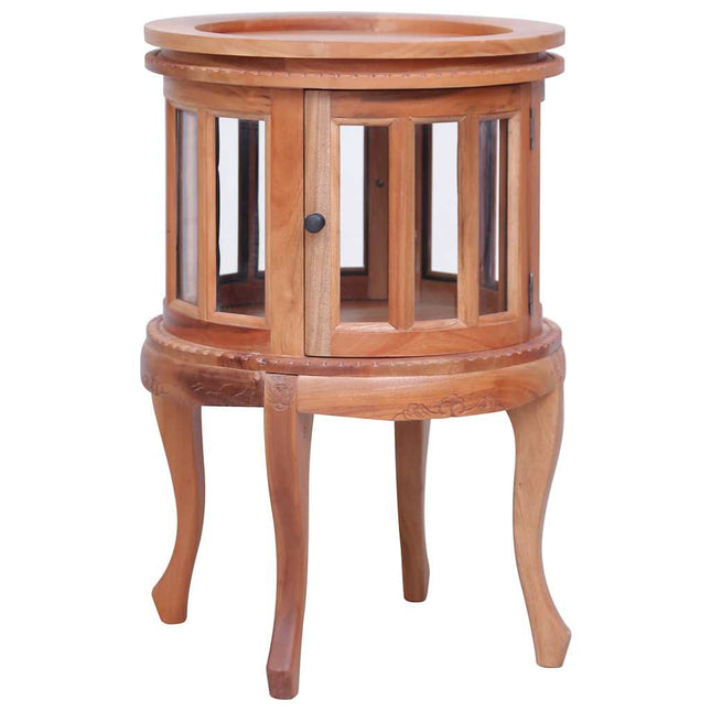 Armoire De Vitrine 50X50X76 Cm Bois D'acajou Massif