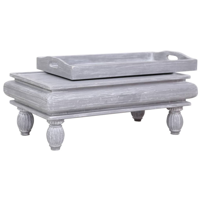 Table Basse 90X50X40 Cm Bois D'acajou Massif