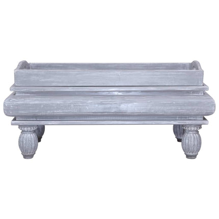 Table Basse 90X50X40 Cm Bois D'acajou Massif