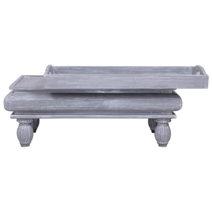 Table Basse 90X50X40 Cm Bois D'acajou Massif