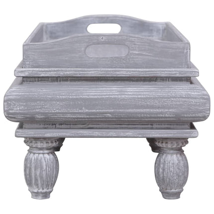 Table Basse 90X50X40 Cm Bois D'acajou Massif
