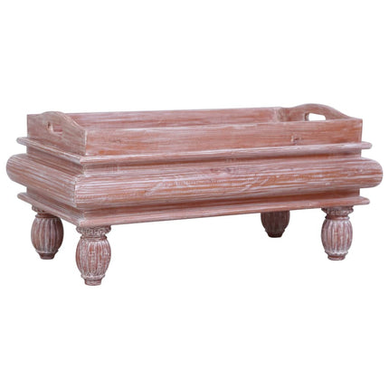 Table Basse 90X50X40 Cm Bois D'acajou Massif