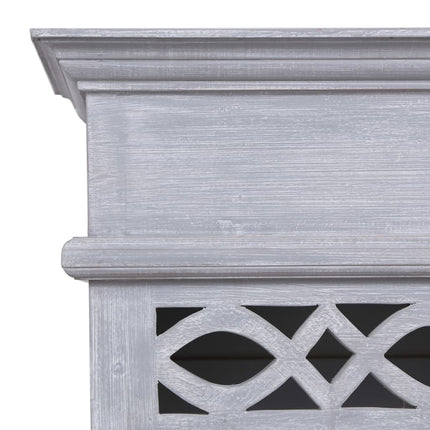 Buffet Bois D'acajou Massif Gris