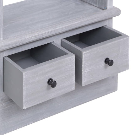 Buffet Bois D'acajou Massif Gris