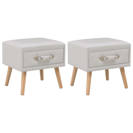 Table De Chevet 40X35X40 Cm Similicuir