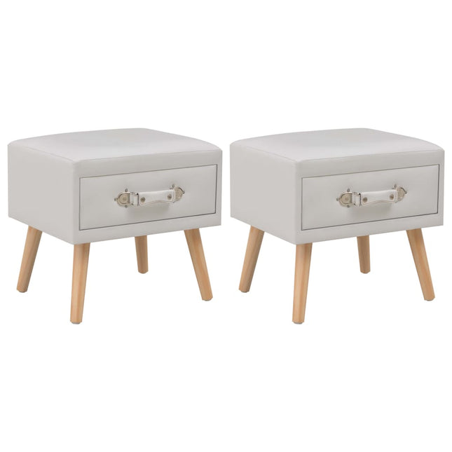 Table De Chevet 40X35X40 Cm Similicuir