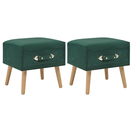 Table De Chevet 40X35X40 Cm Velours
