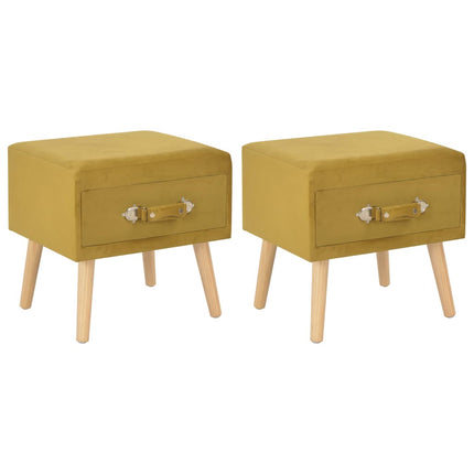 Table De Chevet 40X35X40 Cm Velours