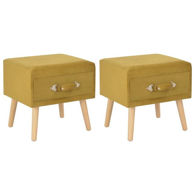 Table De Chevet 40X35X40 Cm Velours