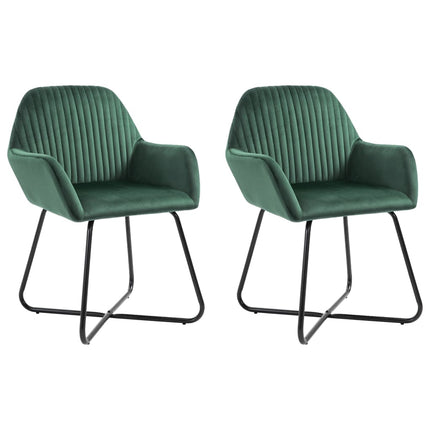 Chaises À Manger Lot De 2 Velours