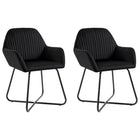 Chaises À Manger Lot De 2 Velours