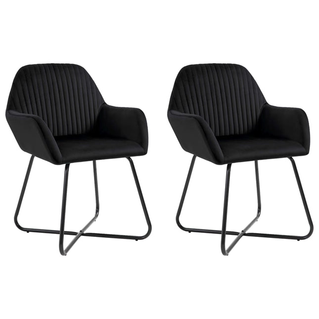 Chaises À Manger Lot De 2 Velours
