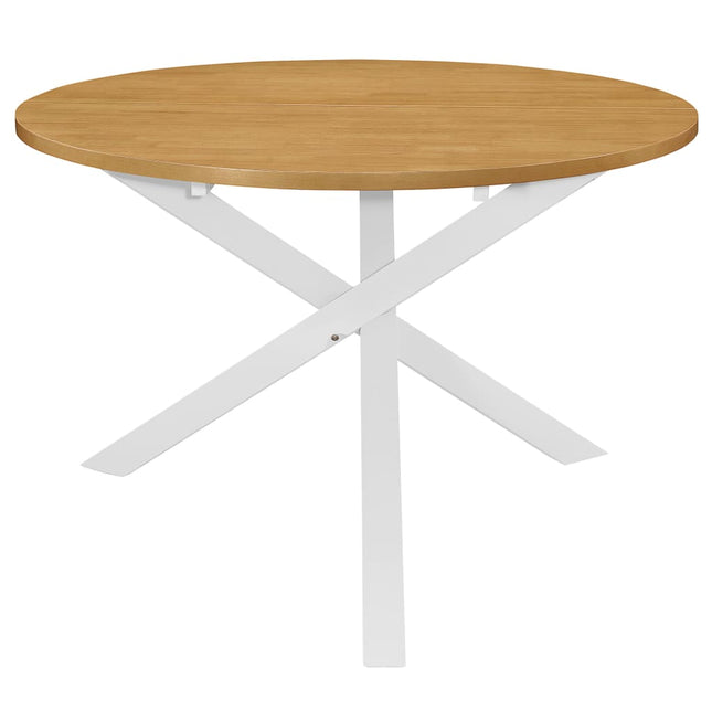 Mobilier De Salle À Manger 5 Pcs Mdf Blanc