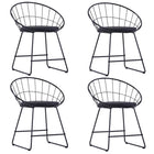 Chaises À Manger Siège En Similicuir Lot De 2 Acier