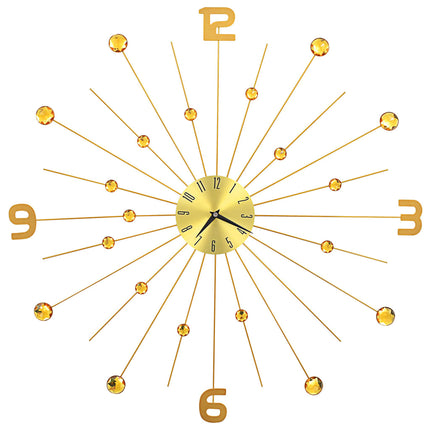 Horloge Murale Métal Doré