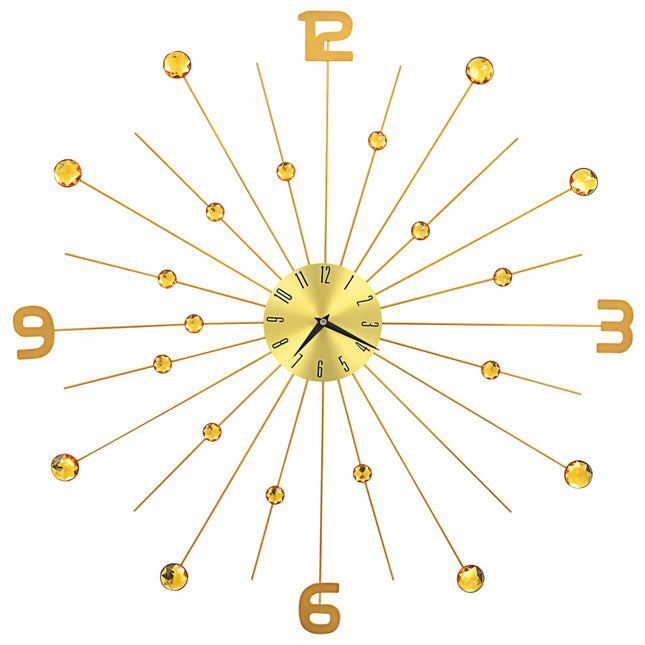 Horloge Murale Métal Doré