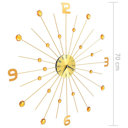 Horloge Murale Métal Doré