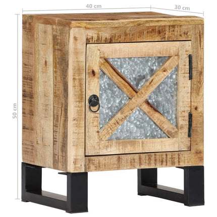 Table De Chevet 40X30X50 Cm Bois De Manguier Massif