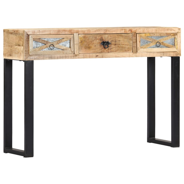 Table Console 110 X 30 X 76 Cm Bois De Manguier Massif
