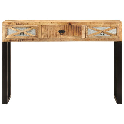 Table Console 110 X 30 X 76 Cm Bois De Manguier Massif