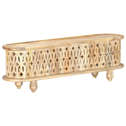Meuble Tv 120X30X40 Cm Bois Massif De Manguier