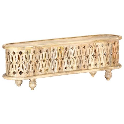 Meuble Tv 120X30X40 Cm Bois Massif De Manguier