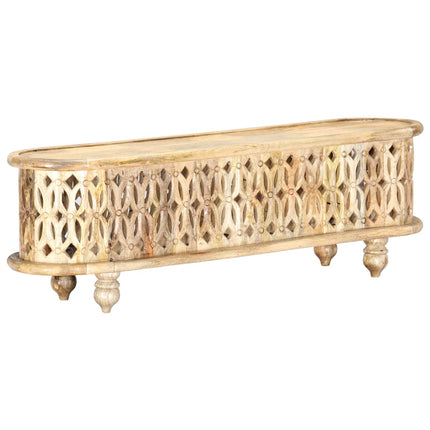 Meuble Tv 120X30X40 Cm Bois Massif De Manguier