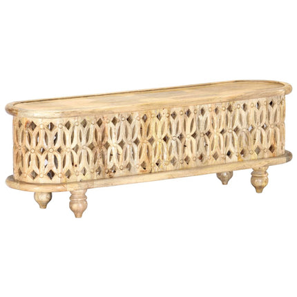 Meuble Tv 120X30X40 Cm Bois Massif De Manguier