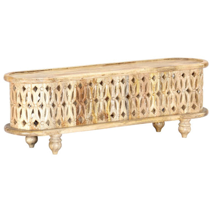 Meuble Tv 120X30X40 Cm Bois Massif De Manguier