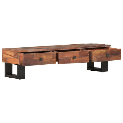 Meuble Tv 110 X 30 X 30 Cm Bois De Récupération Massif