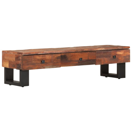 Meuble Tv 110 X 30 X 30 Cm Bois De Récupération Massif