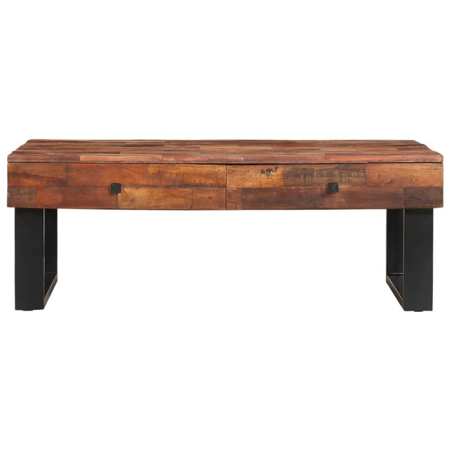 Table Basse 110X60X40 Cm Bois De Récupération Massif