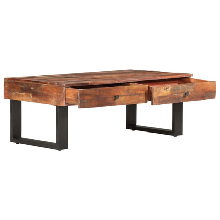 Table Basse 110X60X40 Cm Bois De Récupération Massif