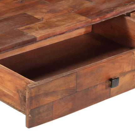 Table Basse 110X60X40 Cm Bois De Récupération Massif