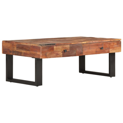 Table Basse 110X60X40 Cm Bois De Récupération Massif