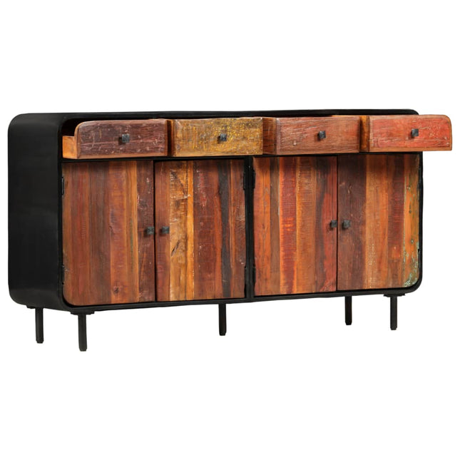 Buffet Bois De Récupération Solide 140X35X76 Cm