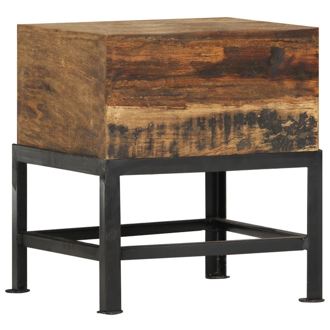 Tabouret 35X35X40 Cm Bois De Récupération Solide