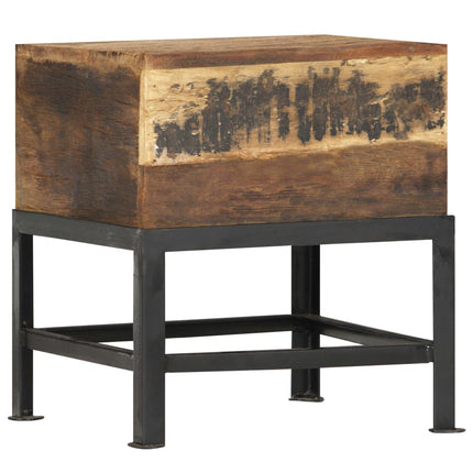 Tabouret 35X35X40 Cm Bois De Récupération Solide